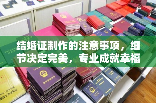 上饶结婚证制作的注意事项，细节决定完美，专业成就幸福